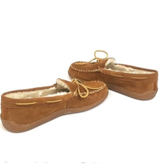 Minnetonka Mens Piled Lined Hardsole Classic Suede Moccasins Size 10 main image 8